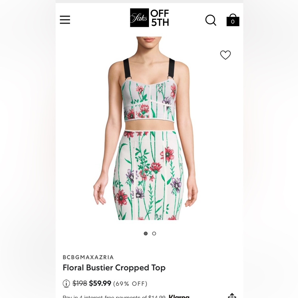 BCBGMaxAzria Multicolor Embroidered Top